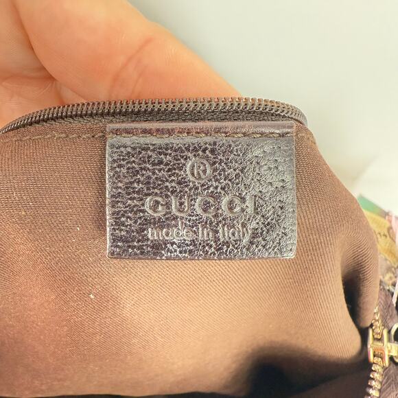 GUCCI Princy Sherry GG Canvas Leather Shoulder Tote Bag Brown Authentic - Picture 12 of 16